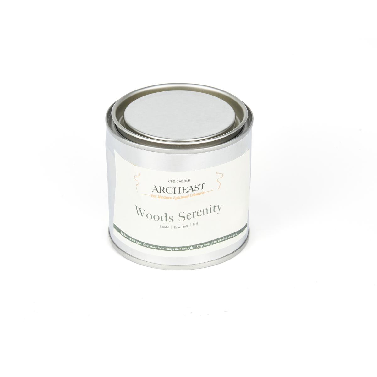 ARCHEAST CBD Candle in Woods Serenity scent for a calming and aromatic experience