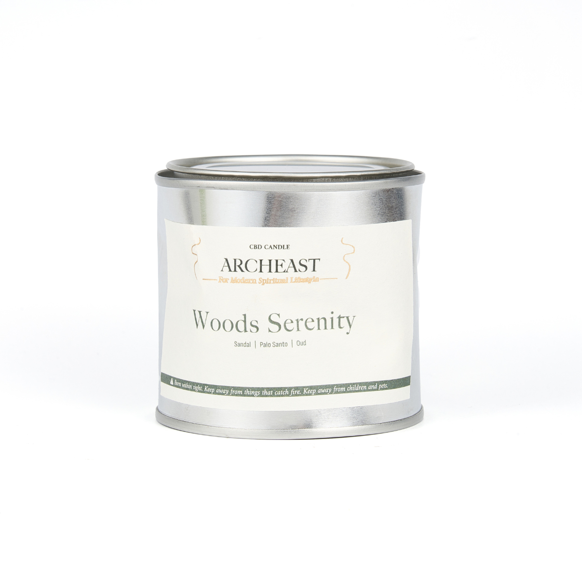 ARCHEAST CBD Candle in Woods Serenity scent for a calming ambiance and relaxation