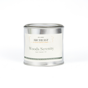 ARCHEAST CBD Candle in Woods Serenity scent for a calming ambiance and relaxation